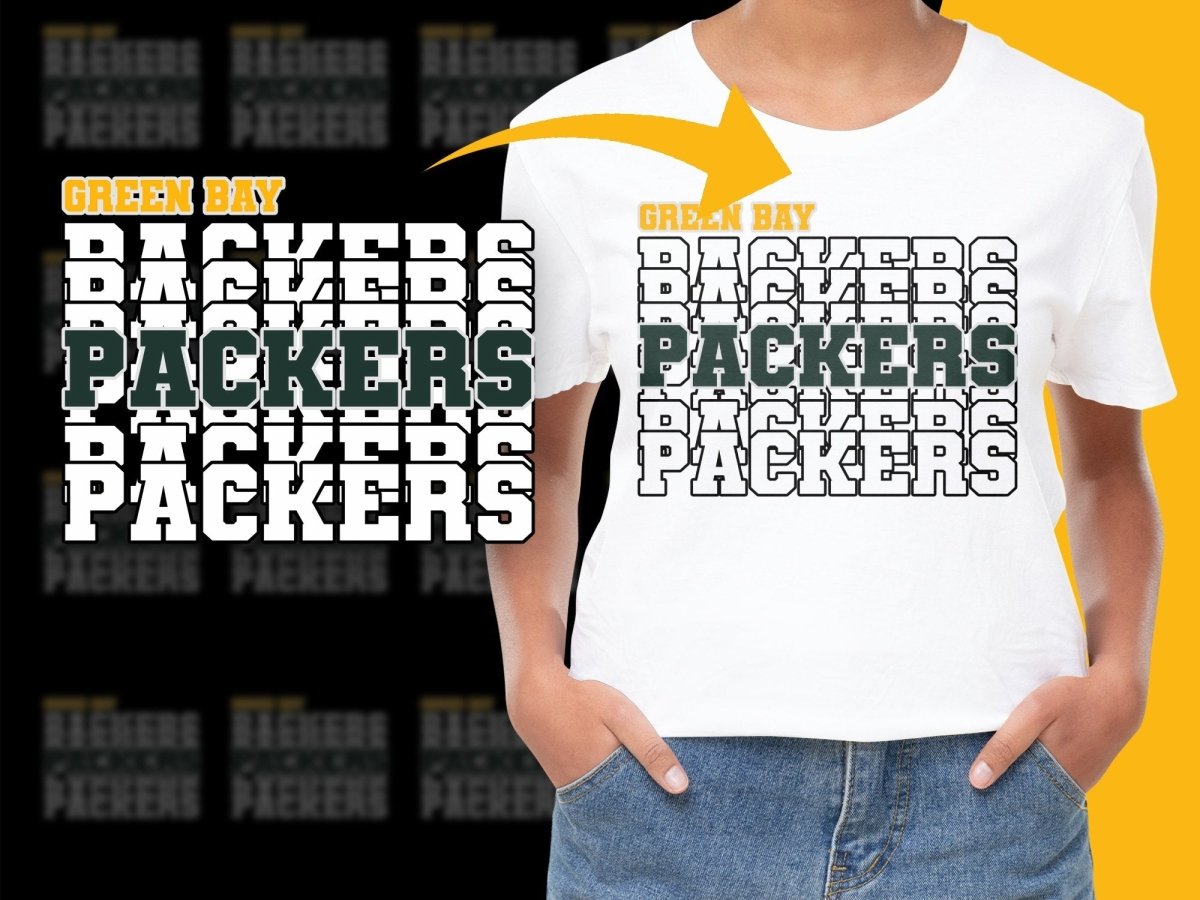Green Bay Packers Bold Logo Graphic PNG File - Teepew