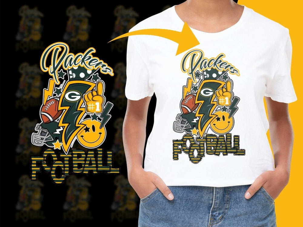 Green Bay Packers Graphic Design Fan Football PNG File - Teepew