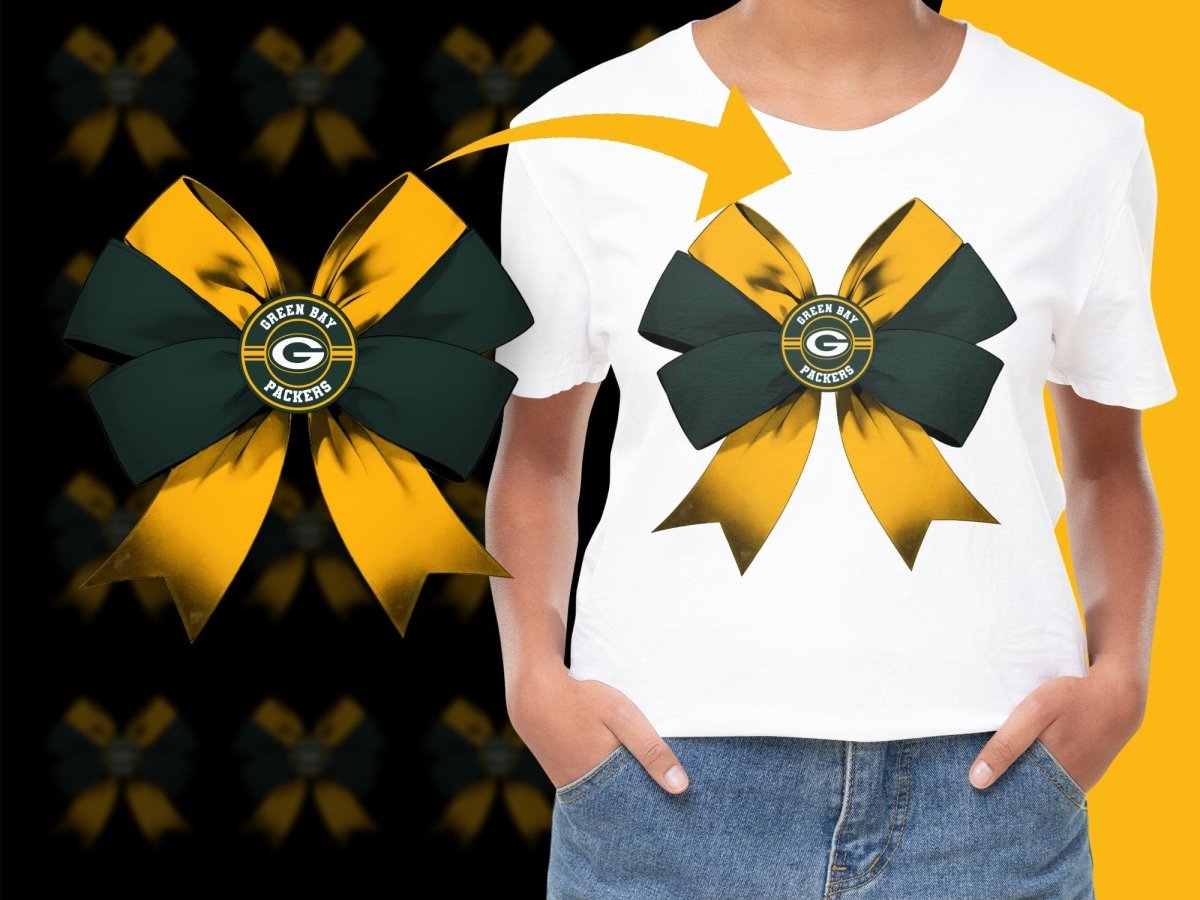 Green Bay Packers Logo Print Graphic Tees PNG File - Teepew