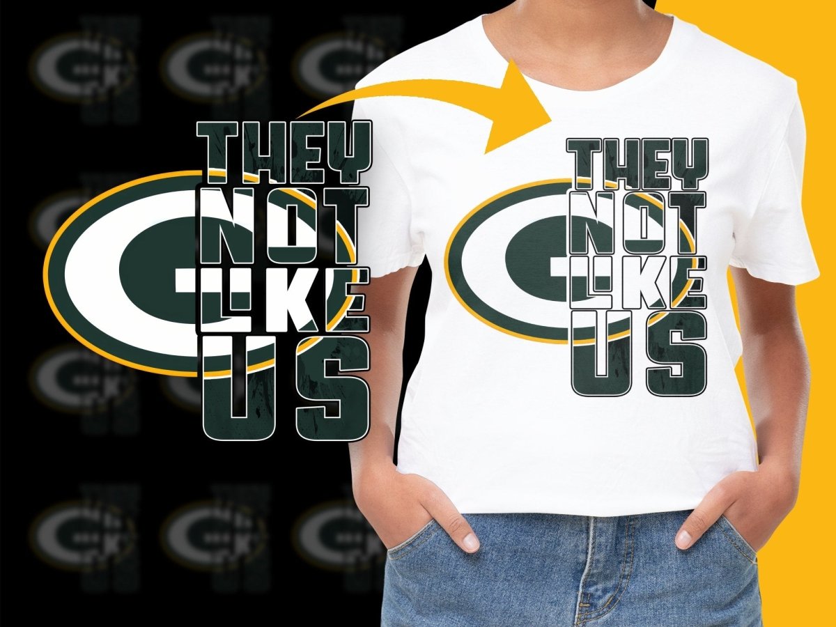 Green Bay Packers They Not Like Us PNG File - Teepew