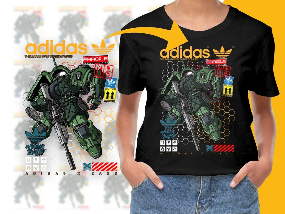 Green Zaku Sport Brand Collaborative Graphic PNG File - Teepew