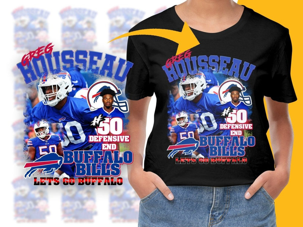 Greg Rousseau Buffalo Bills Defensive End PNG File - Teepew