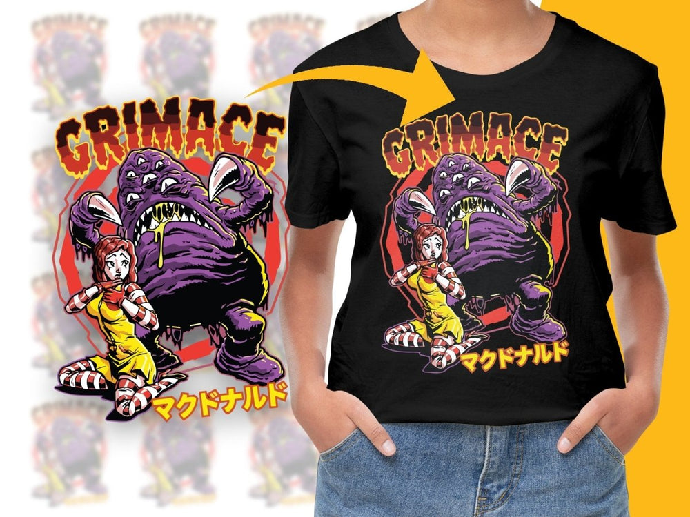 Grimace Graphic Design Artwork Unisex PNG File - Teepew