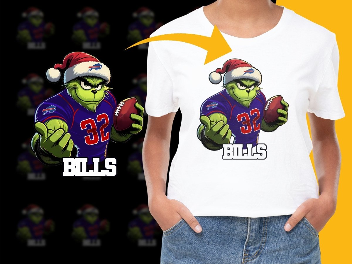 Grinch Buffalo Bills Christmas Football Graphic PNG File - Teepew
