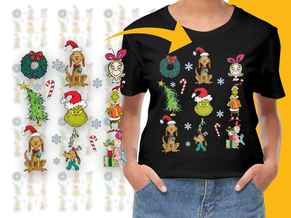 Grinch Characters Christmas PNG File for Festive Season - Teepew