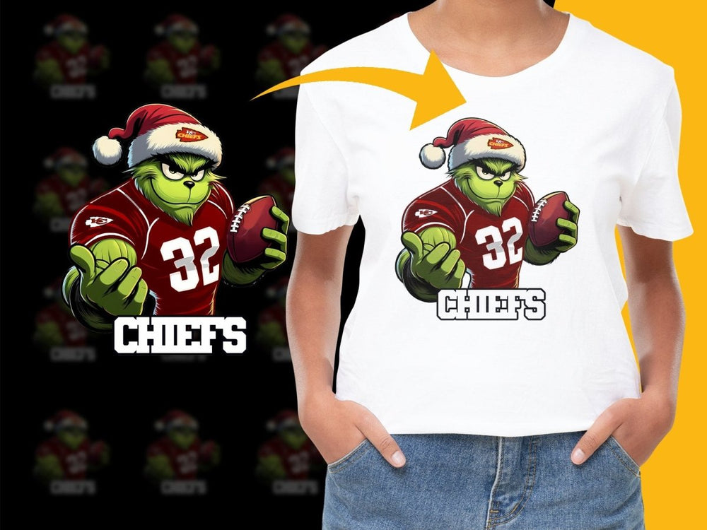 Grinch Chiefs Football Christmas Graphic PNG File - Teepew