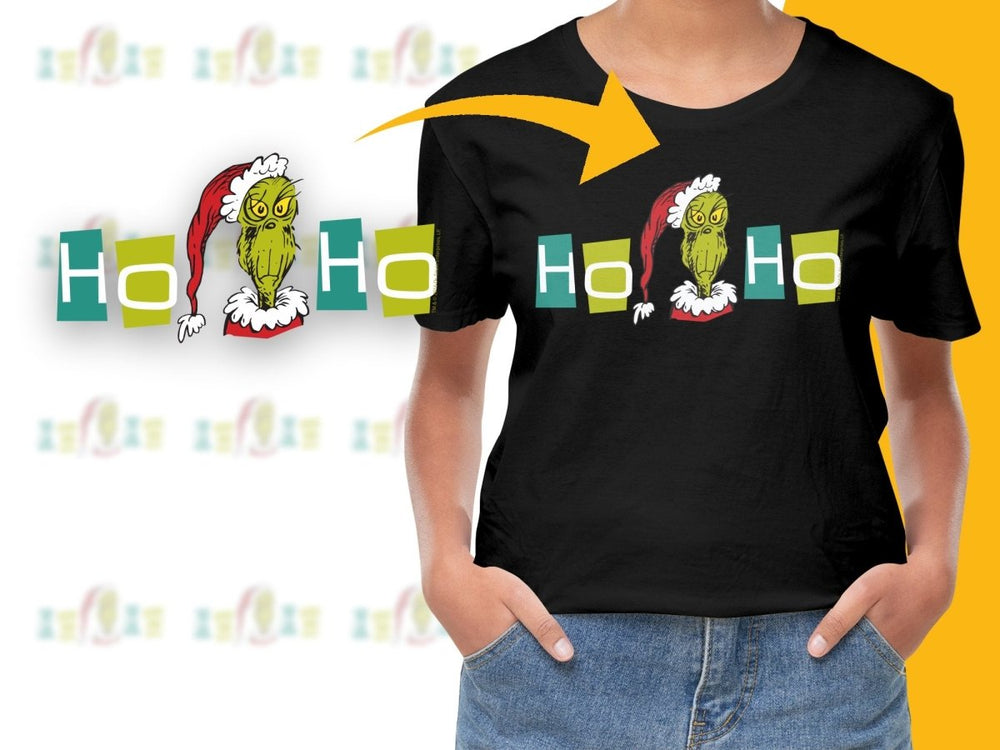 Grinch Christmas Ho Ho Ho Graphic PNG File - Teepew