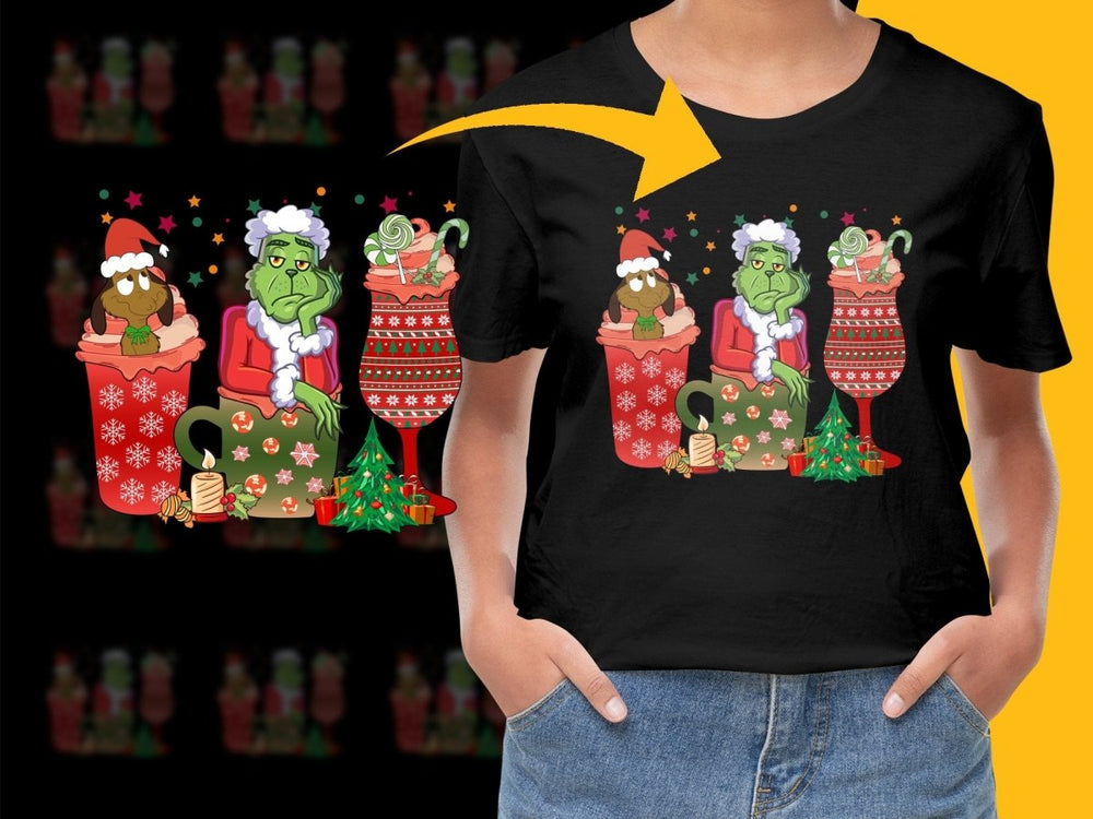 Grinch Christmas PNG File Holiday Gifts for Everyone - Teepew