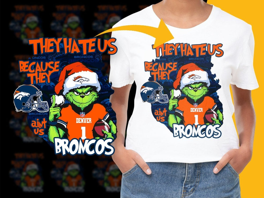 Grinch Holiday Denver Broncos NFL Fan PNG File - Teepew