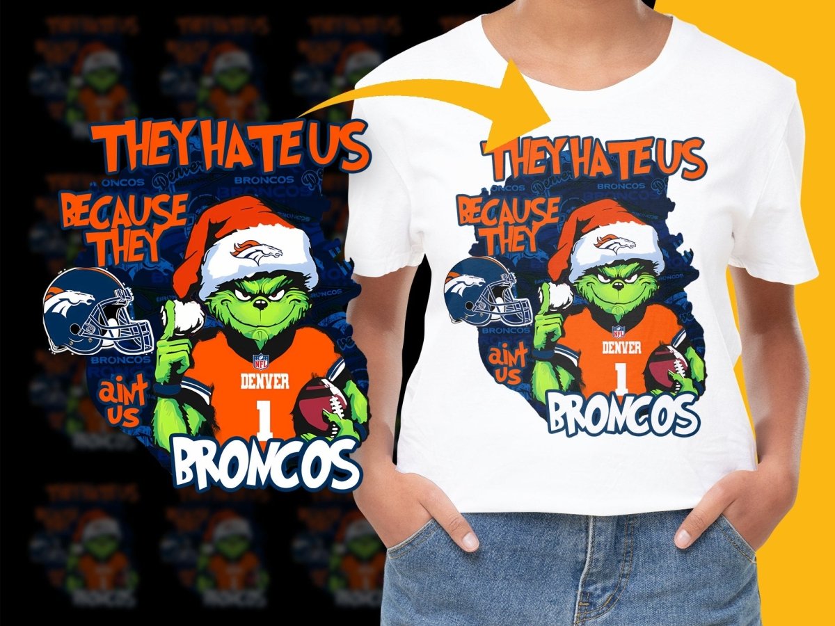 Grinch Holiday Denver Broncos NFL Fan PNG File - Teepew