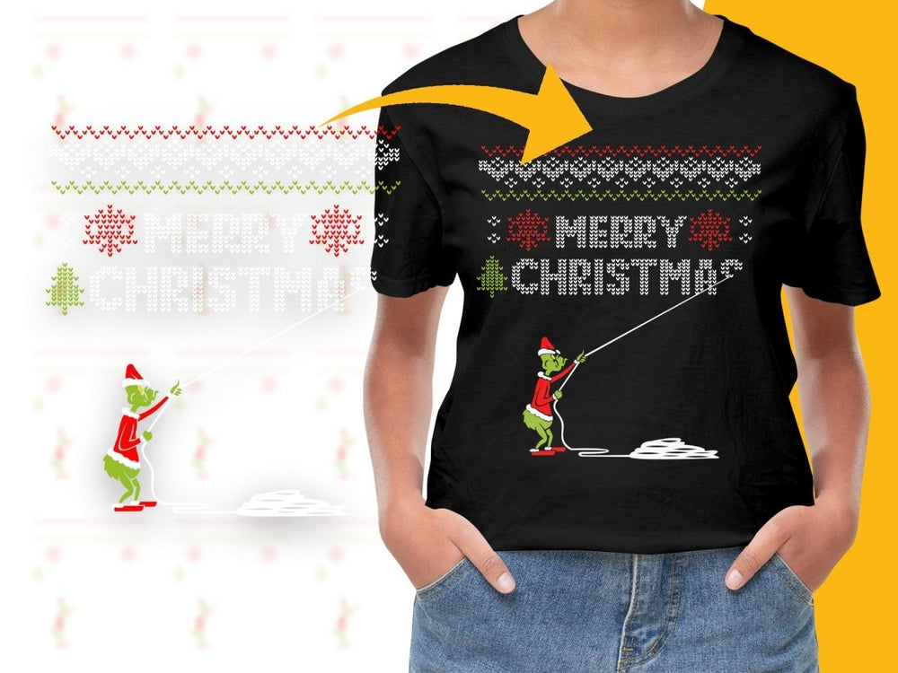 Grinch Merry Christmas Holiday Graphic PNG File - Teepew
