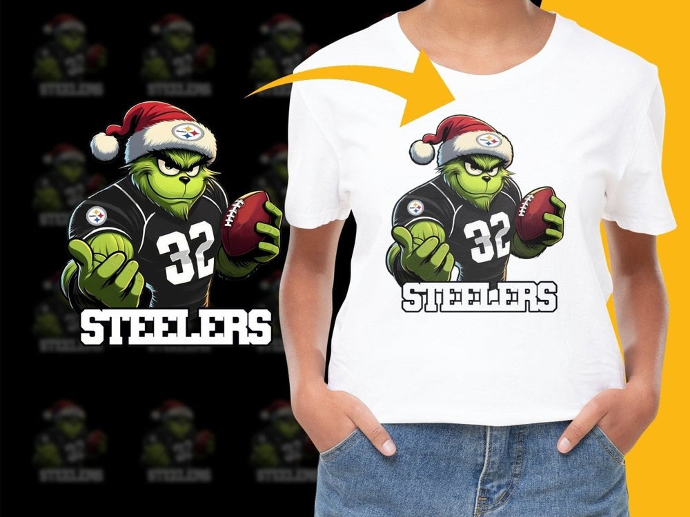 Grinch Steelers Christmas Football Graphic PNG File - Teepew