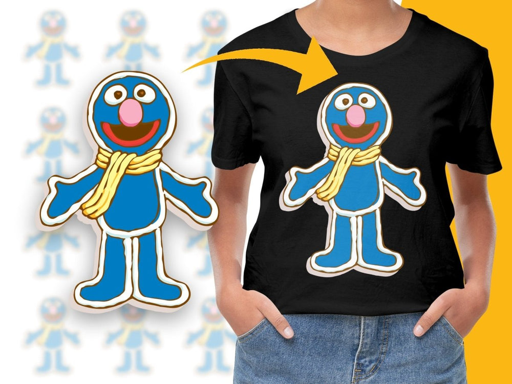 Grover Christmas Special Blue Character PNG File - Teepew