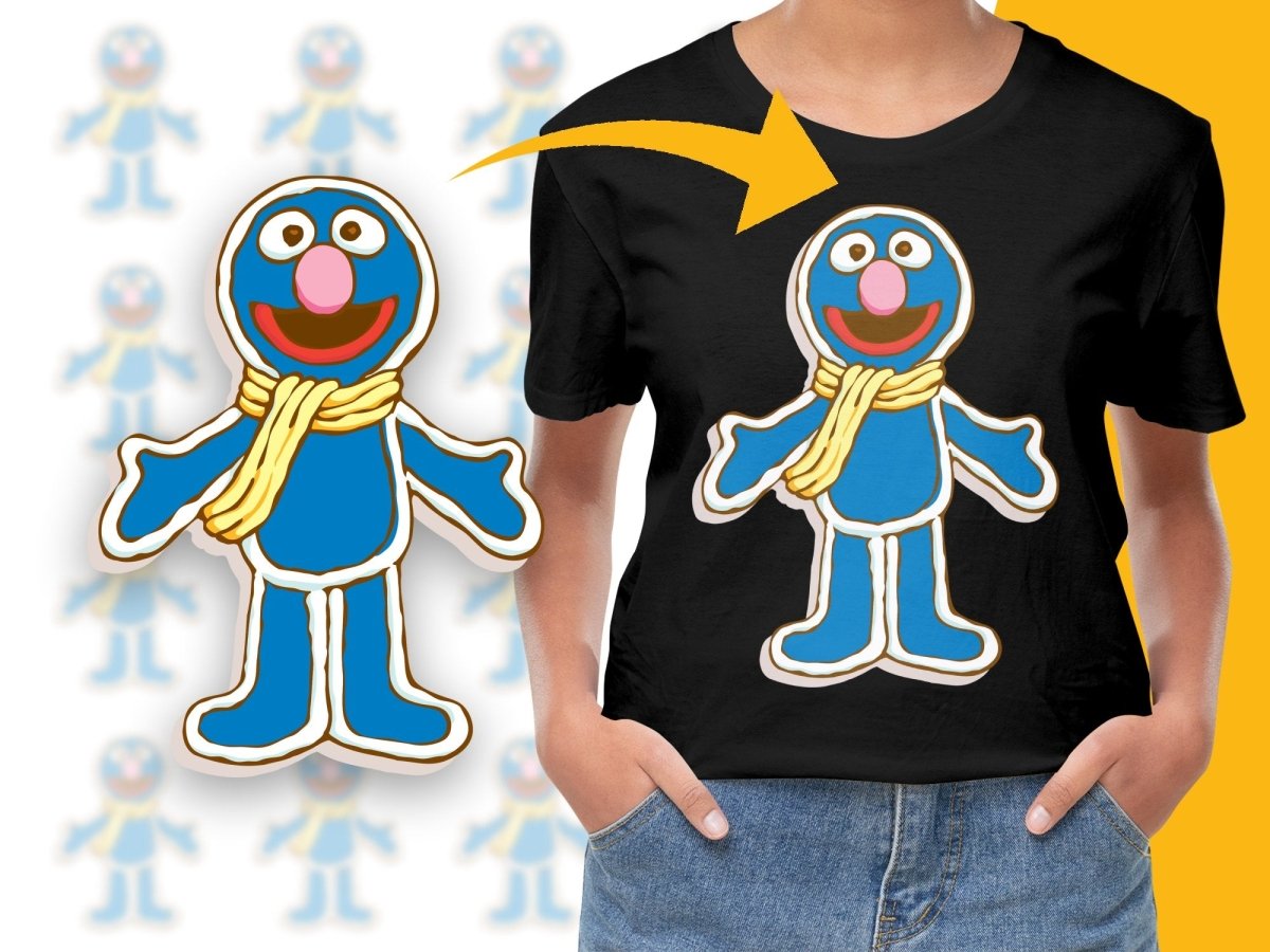 Grover Christmas Special Blue Character PNG File - Teepew