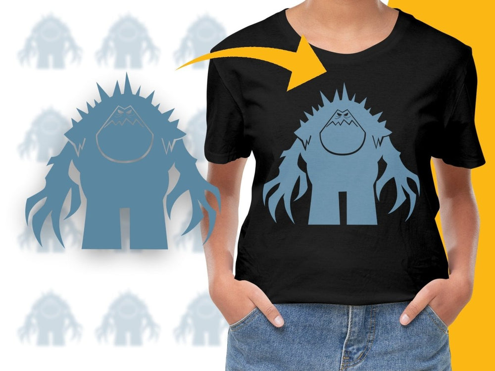 Grumpy Yeti Icon Unique Christmas Holiday Style PNG File - Teepew