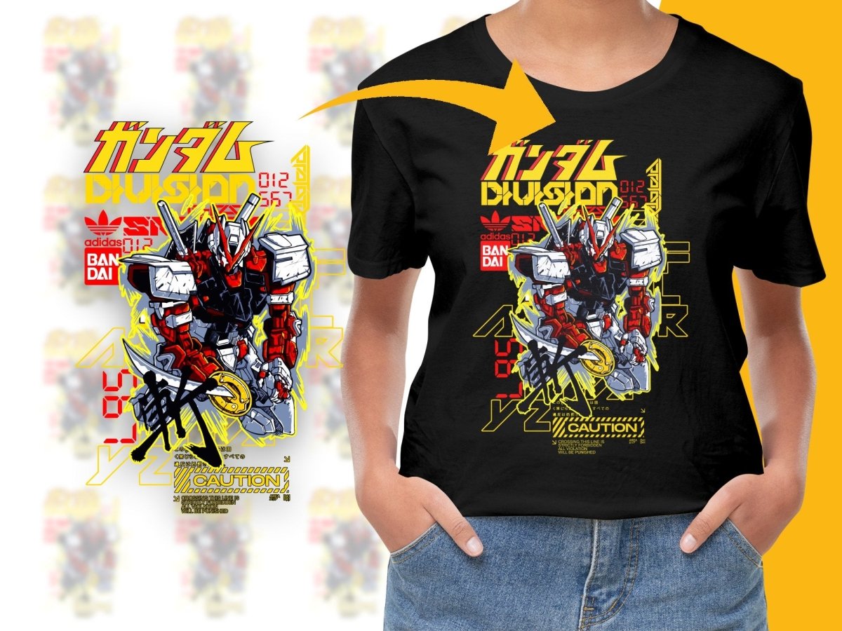 Gundam Anime Graphic Sport Brand Bandai Collaboration PNG File - Teepew