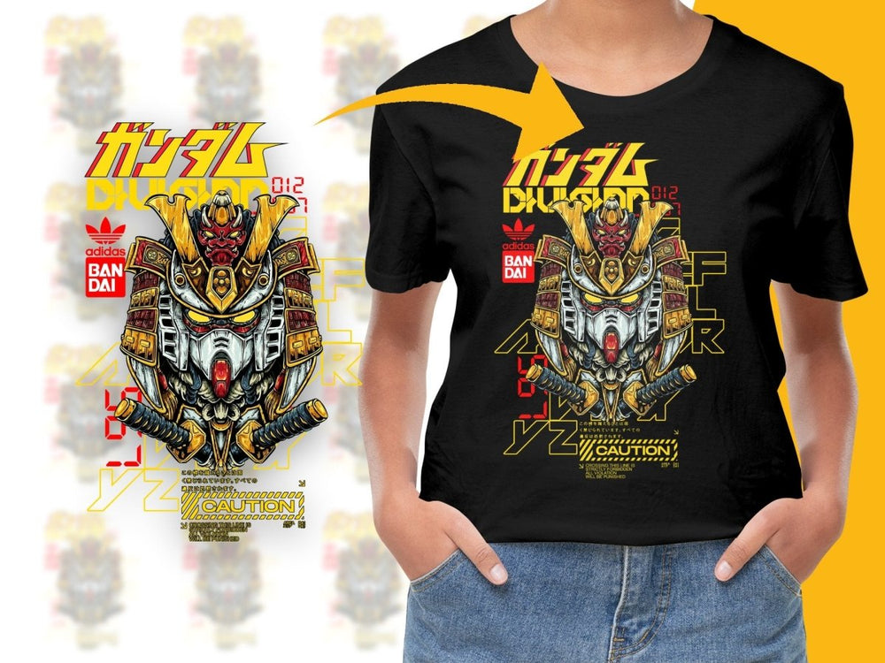 Gundam Crusher Mecha Anime Inspired Graphic PNG File - Teepew