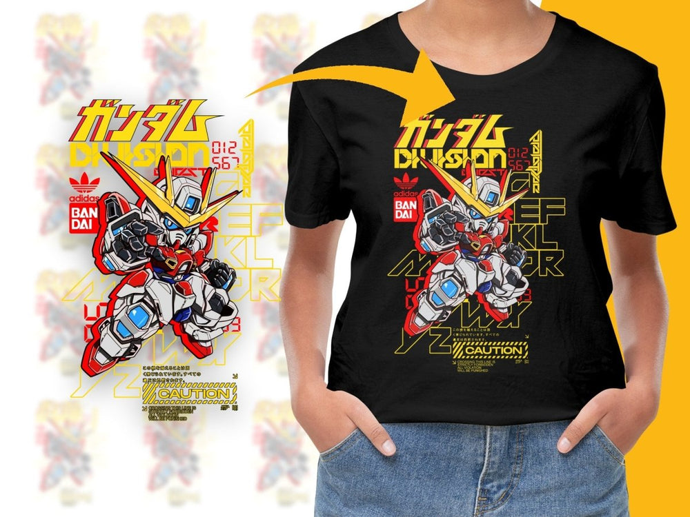 Gundam Division Character Theme Graphic PNG File - Teepew
