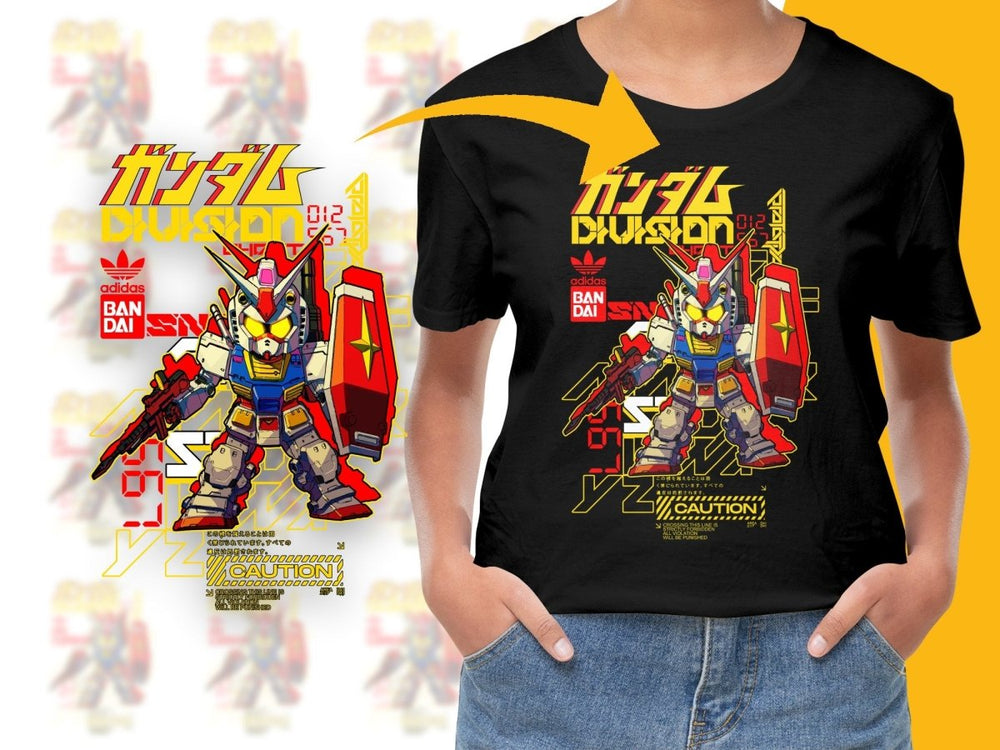 Gundam Division Graphic Anime Robot PNG File - Teepew