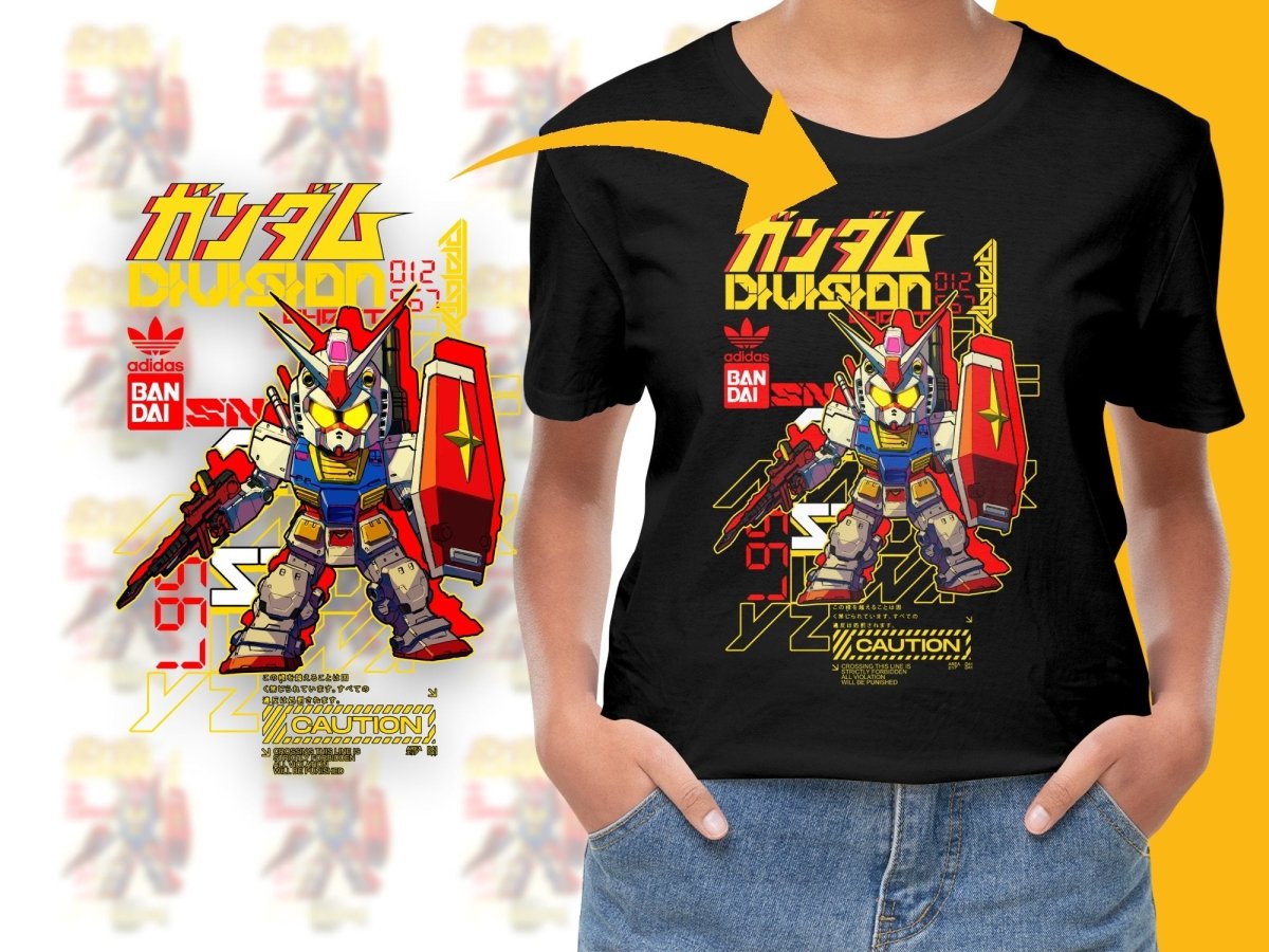 Gundam Division Graphic Anime Robot PNG File - Teepew