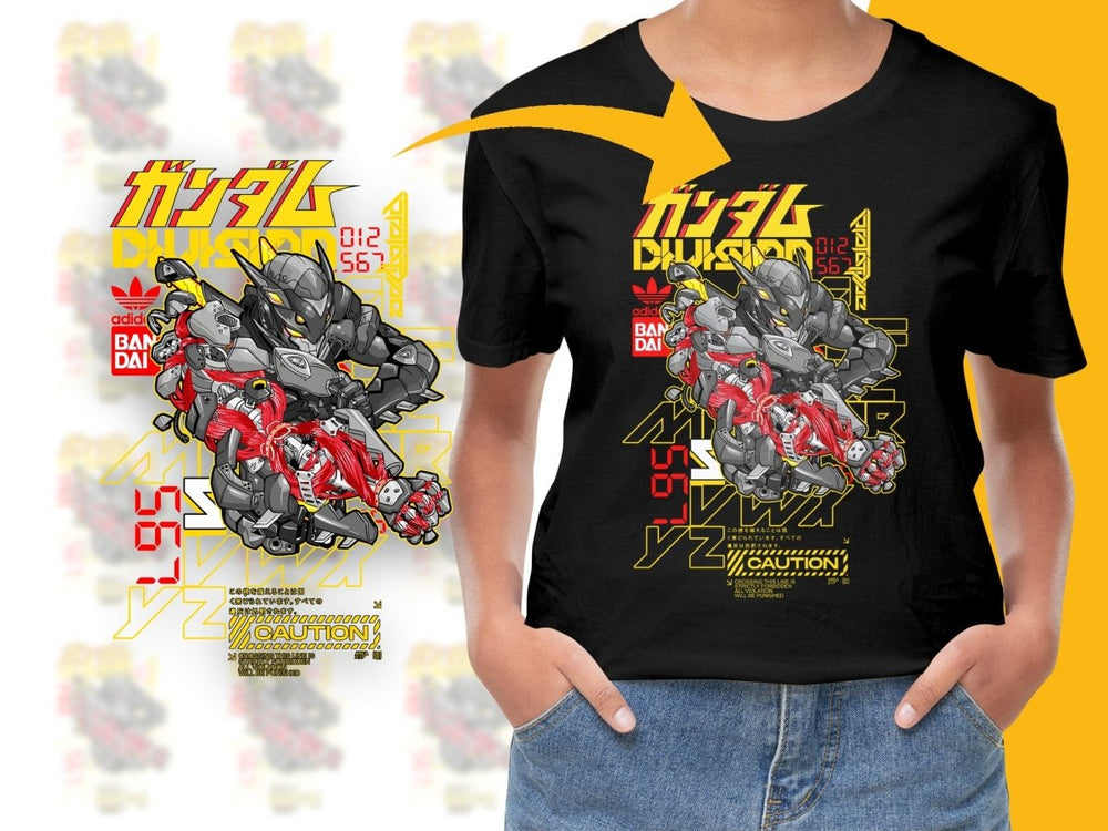 Gundam Division Mecha Robot Design Graphic PNG File - Teepew