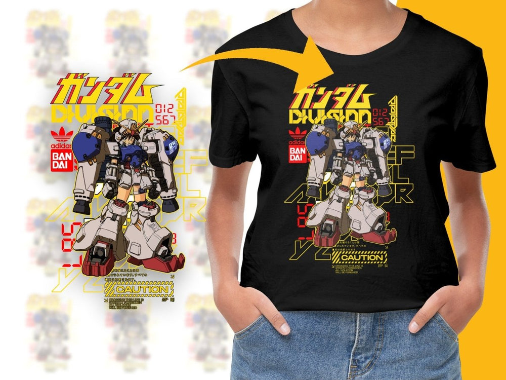 Gundam Division Sport Brand Ban Dai Collaborative PNG File - Teepew