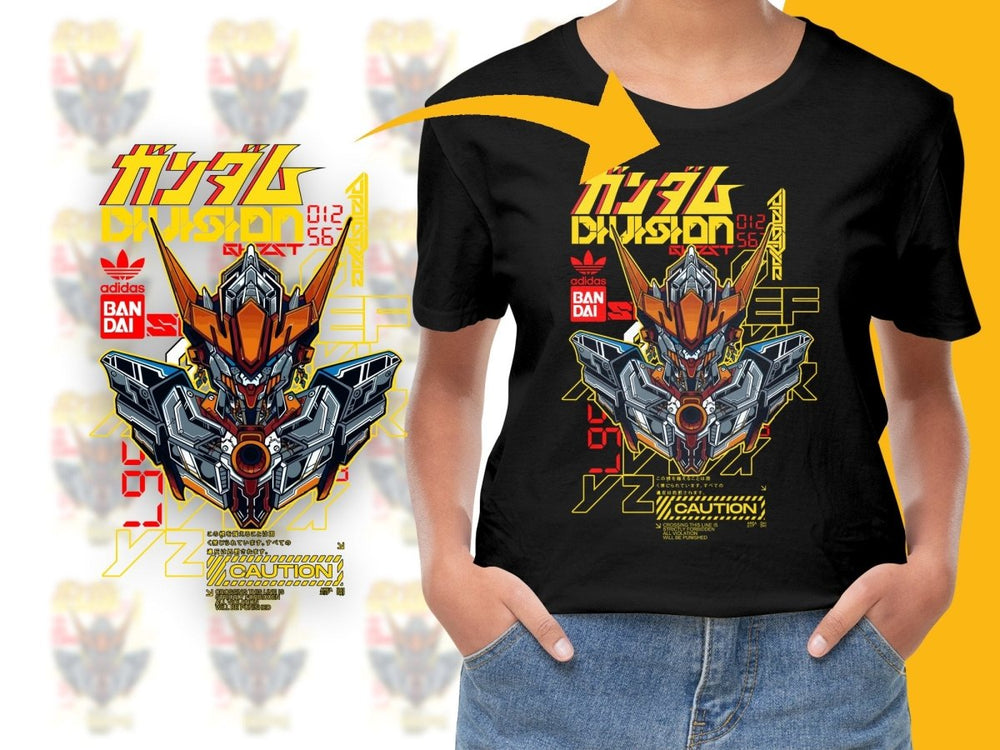 Gundam Mecha Division Graphic PNG File - Teepew