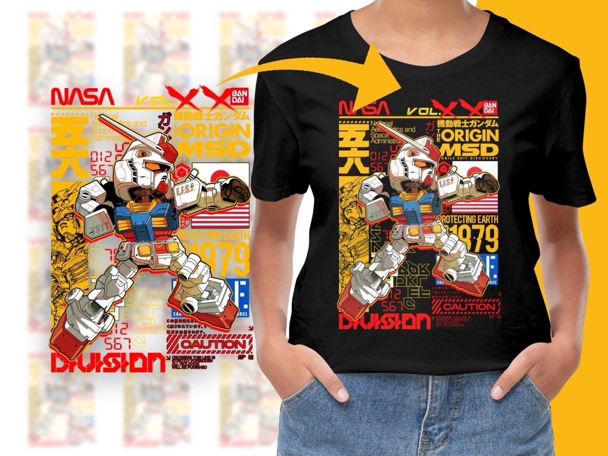Gundam NASA Protecting Earth 1979 PNG File - Teepew