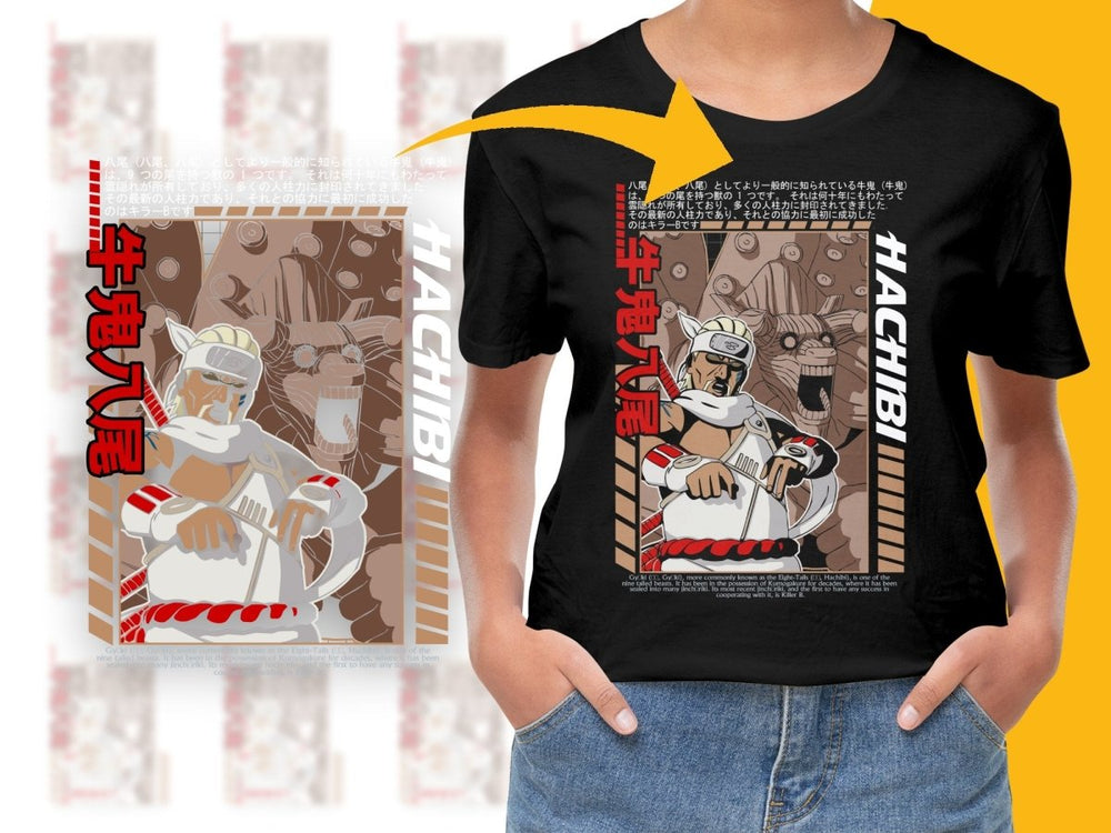 Gyūki The Eight - Tails Hachibi Anime Graphic PNG File - Teepew
