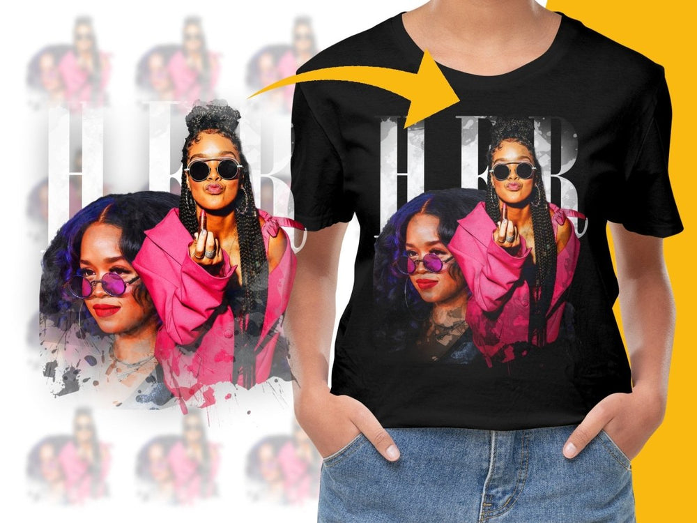 H E R Music Homage PNG File - Teepew