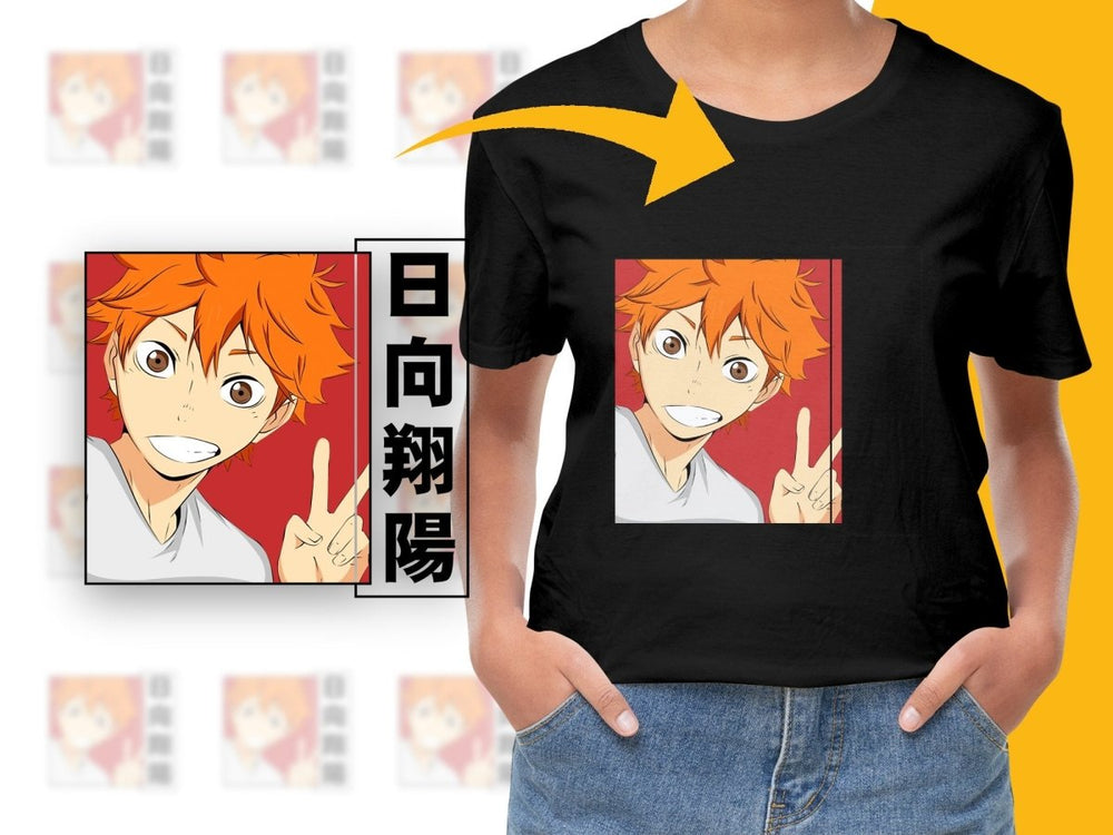 Haikyuu Hinata Shoyo Peace Sign PNG Digital Download - Teepew