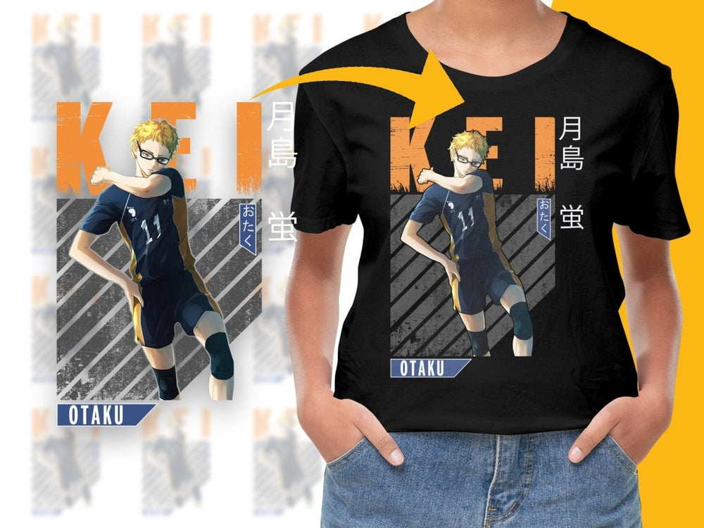 Haikyuu Kei Tsukishima Character Art PNG Digital - Teepew