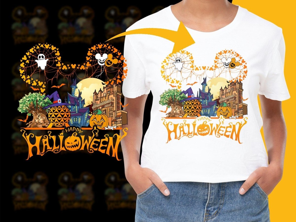Halloween Spooky Haunted House Graphic Design PNG File - Teepew