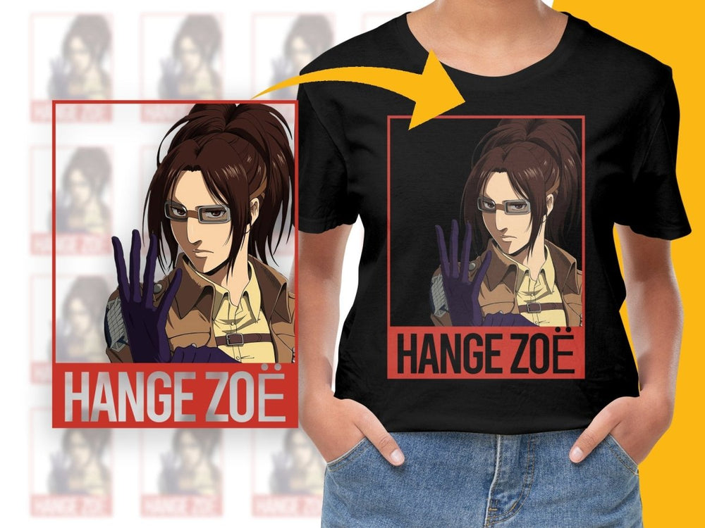 Hange Zoë from Attack on Titan Anime Poster Digital - Teepew
