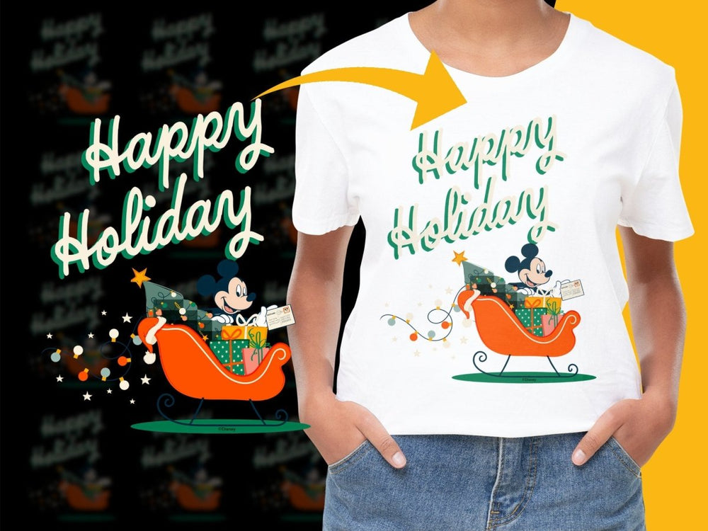 Happy Holiday Mickey Mouse Character PNG File - Teepew