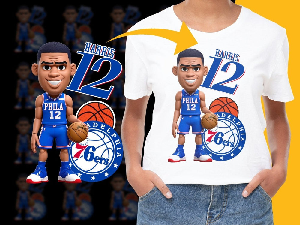 Harris 12 Basketball Fan 76ers PNG File - Teepew