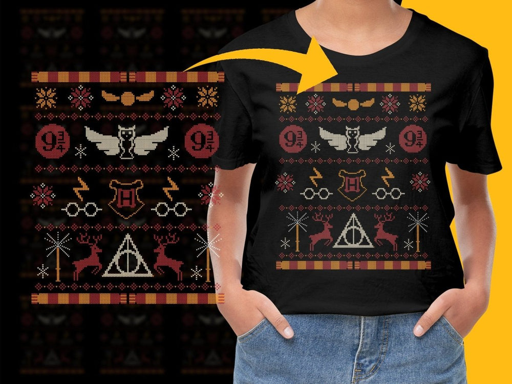 Harry Potter Christmas Themed Design PNG File - Teepew