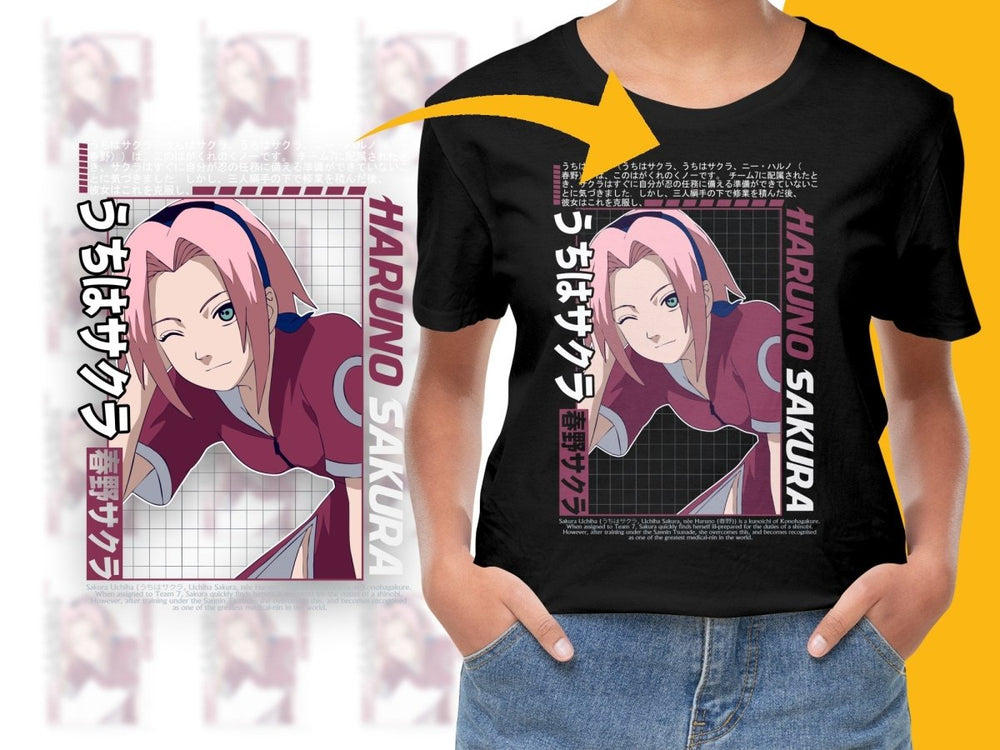 Haruno Sakura Character Anime Themed Pink PNG File - Teepew