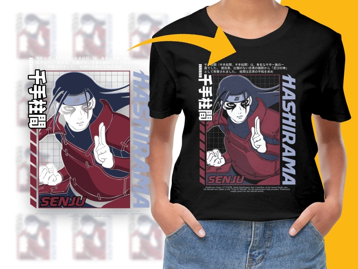 Hashirama Senju Anime Graphic Design PNG File - Teepew