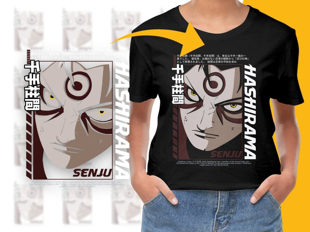 Hashirama Senju Face Design Anime Graphic PNG File - Teepew