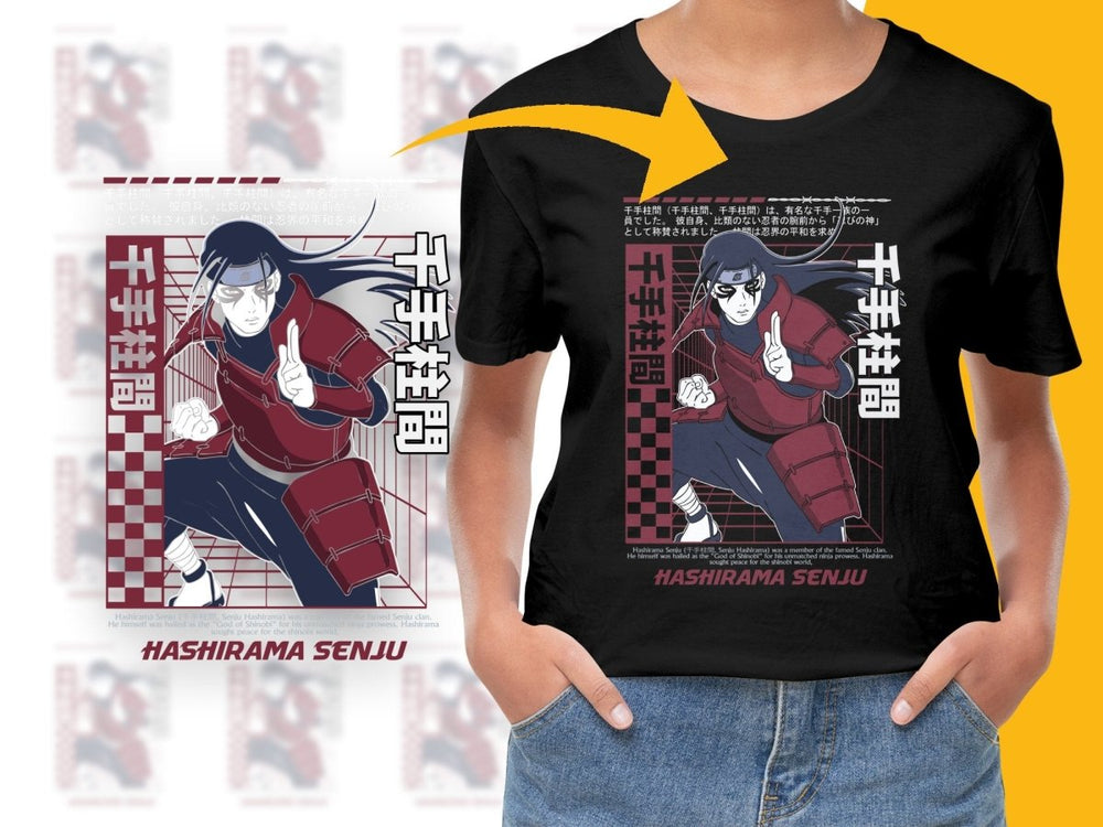 Hashirama Senju Legendary Shinobi Graphic PNG File - Teepew