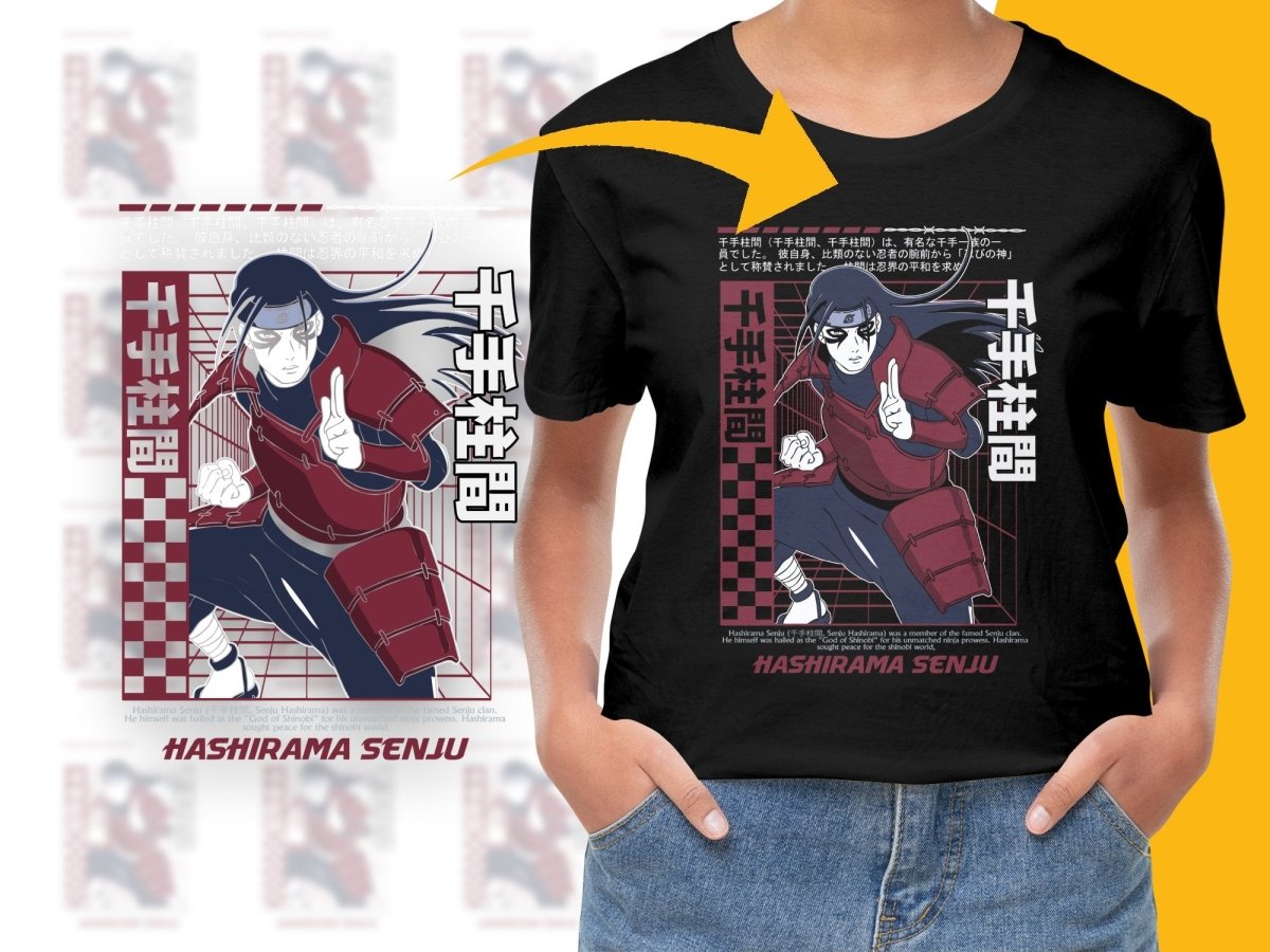 Hashirama Senju Legendary Shinobi Graphic PNG File - Teepew