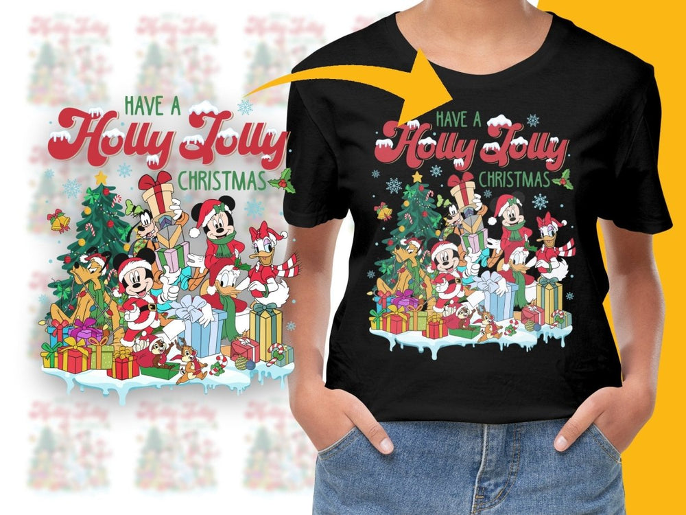 Have a Holly Jolly Christmas Mickey Mouse PNG File - Teepew