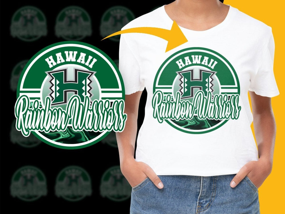 HAWAII RAINBOW WARRIORS NCAA College PNG File - Teepew