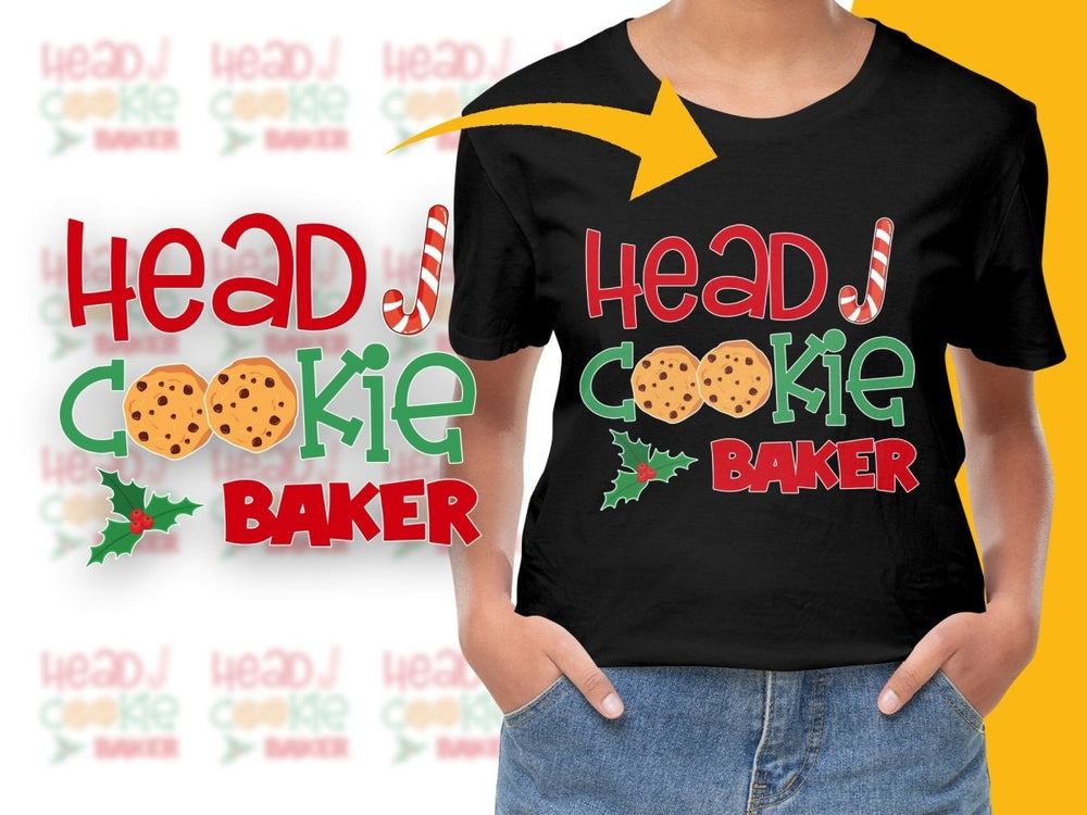 Head Cookie Baker Christmas Graphic PNG File - Teepew
