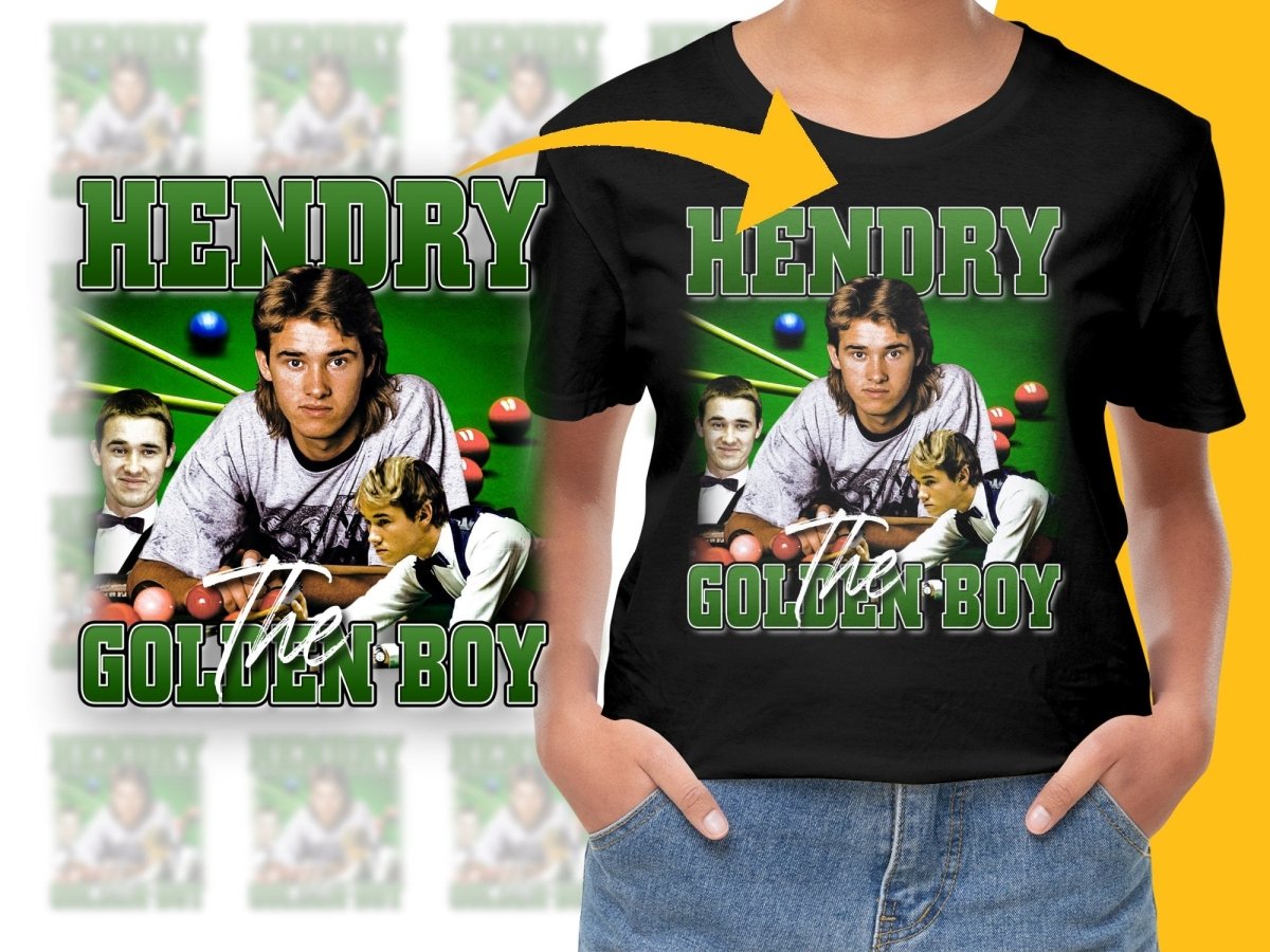 Hendry The Golden Boy Retro Style Graphic PNG File - Teepew