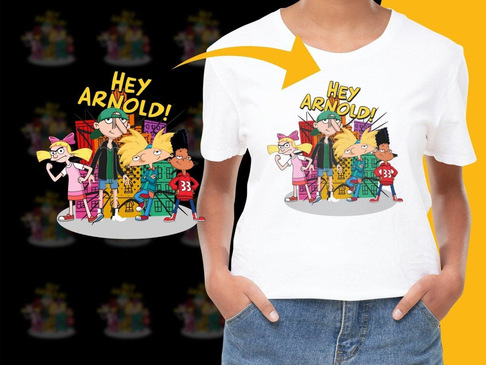 Hey Arnold TV Show Characters Graphic Print PNG File - Teepew