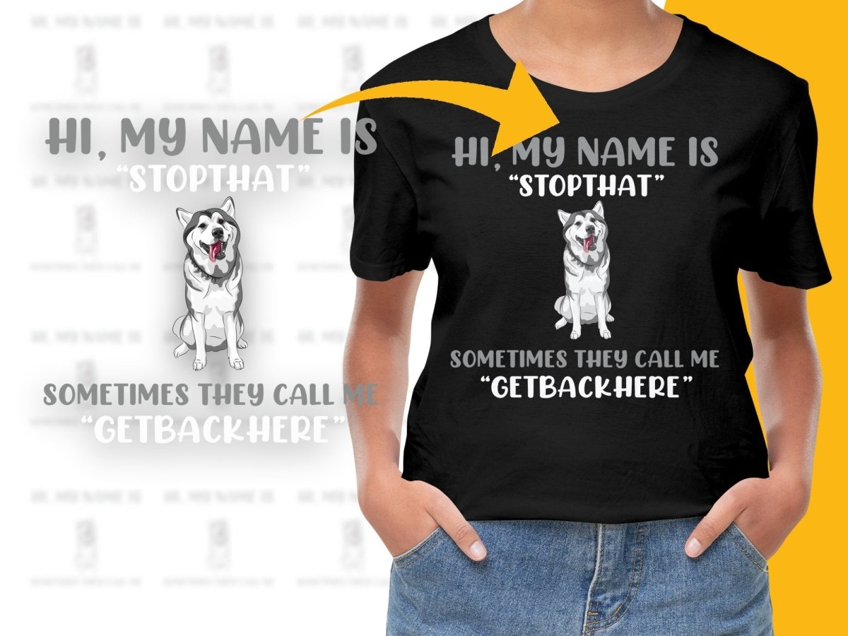 Hi My Name Is Stop That Get Back Here PNG File - Teepew