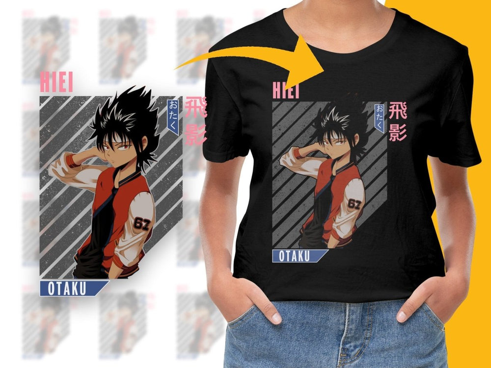 Hiei Otaku Anime Character Digital PNG Download - Teepew