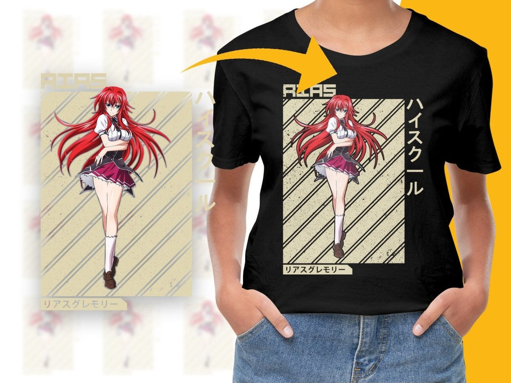 High School Rias Gremory Anime Character PNG Digital - Teepew
